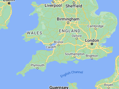 Map showing location of Mangotsfield (51.4878, -2.50403)