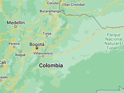 Map showing location of Maní (4.81722, -72.28861)