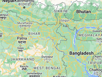 Map showing location of Manihāri (25.33891, 87.61998)