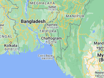 Map showing location of Manikchari (22.83957, 91.84128)
