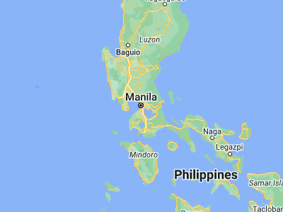 Map showing location of Manila (14.6042, 120.9822)