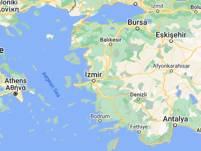 Map showing location of Manisa (38.61202, 27.42646)