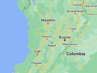 Map showing location of Manizales (5.06889, -75.51738)