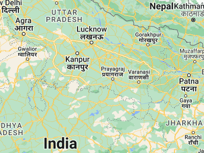 Map showing location of Manjhanpur (25.53057, 81.37371)