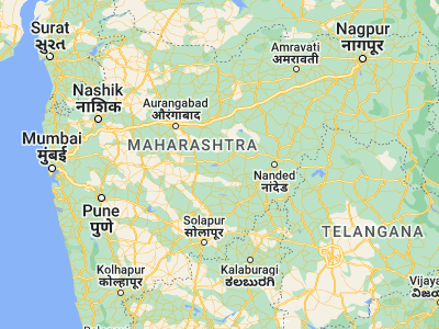 Map showing location of Manjlegaon (19.15, 76.23333)