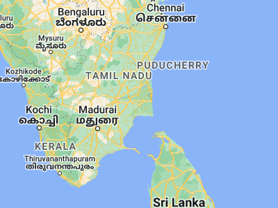 Map showing location of Mannargudi (10.66626, 79.45064)