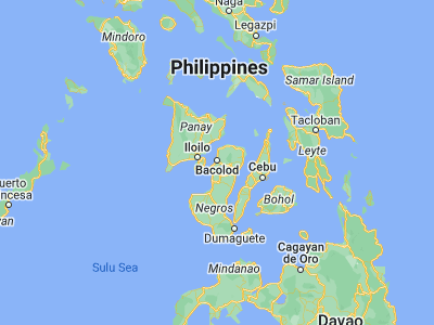Map showing location of Mansilingan (10.63111, 122.97889)