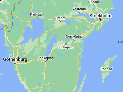 Map showing location of Mantorp (58.35, 15.28333)