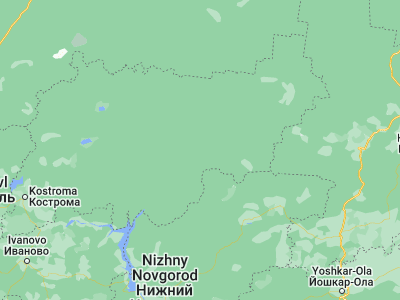 Map showing location of Manturovo (58.32889, 44.76406)