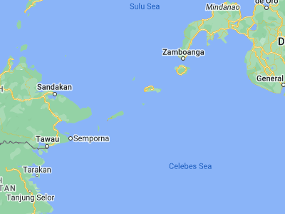 Map showing location of Manubul (5.4732, 120.7986)