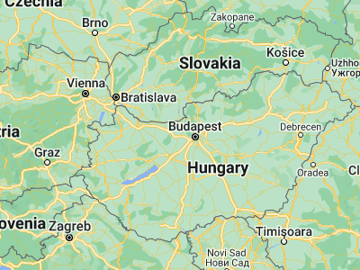 Map showing location of Mány (47.53352, 18.65627)