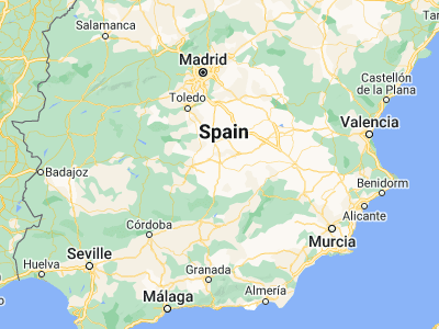 Map showing location of Manzanares (38.99915, -3.36991)