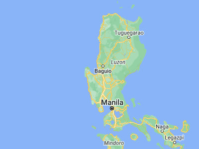 Map showing location of Mapandan (16.0248, 120.4547)