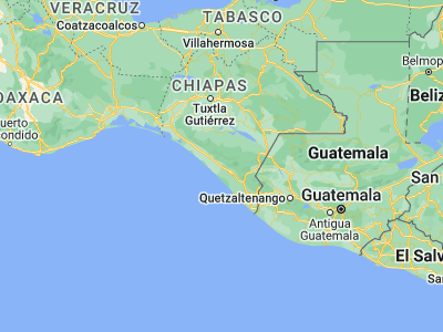 Map showing location of Mapastepec (15.44224, -92.89395)