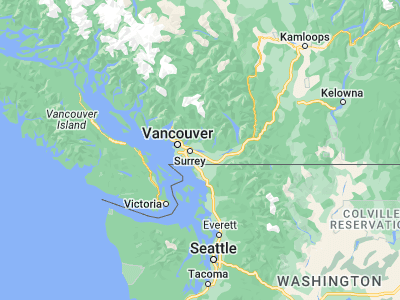 Map showing location of Maple Ridge (49.21939, -122.60193)
