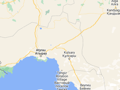 Map showing location of Maqat (47.65, 53.31667)