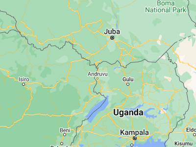 Map showing location of Maracha (3.27042, 30.95532)