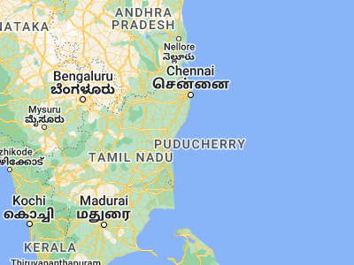 Map showing location of Marakkanam (12.19214, 79.94193)