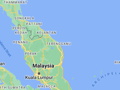 Map showing location of Marang (5.2056, 103.2059)