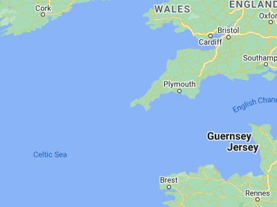 Map showing location of Marazion (50.12556, -5.47505)