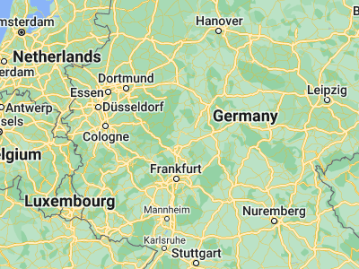 Map showing location of Marburg an der Lahn (50.80904, 8.77069)