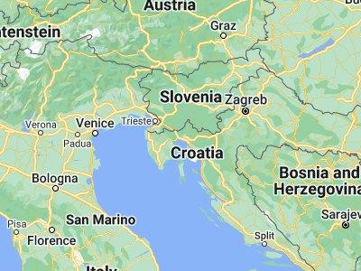 Map showing location of Marčelji (45.39611, 14.38944)