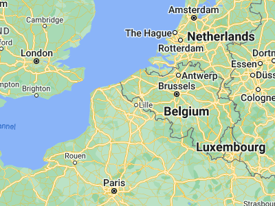Map showing location of Marcq-en-Barœul (50.66667, 3.08333)
