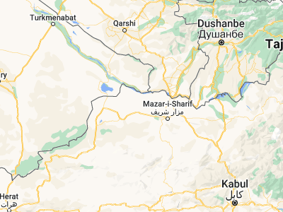 Map showing location of Mardīān (36.99286, 66.29685)