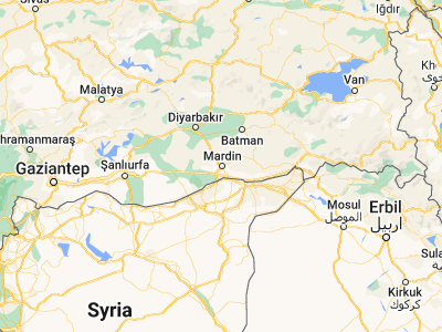 Map showing location of Mardin (37.31309, 40.74357)