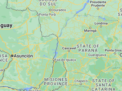 Map showing location of Marechal Cândido Rondon (-24.55611, -54.05667)