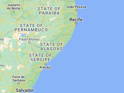 Map showing location of Marechal Deodoro (-9.71028, -35.895)