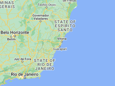 Map showing location of Marechal Floriano (-20.41278, -40.68306)
