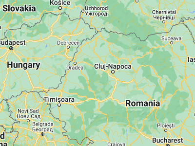 Map showing location of Mărgău (46.75, 22.96667)