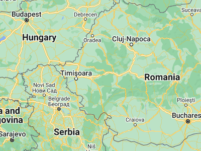 Map showing location of Margina (45.85, 22.26667)
