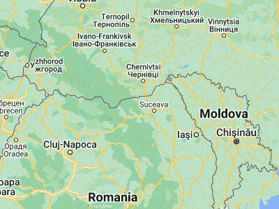 Map showing location of Marginea (47.81667, 25.81667)