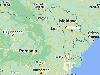 Map showing location of Mărgineni-Munteni (46.6, 26.9)