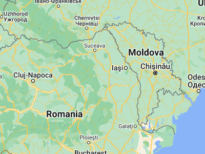 Map showing location of Mărgineni (46.9, 26.63333)