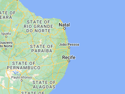 Map showing location of Mari (-7.06, -35.31944)