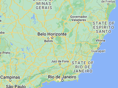 Map showing location of Mariana (-20.37778, -43.41611)