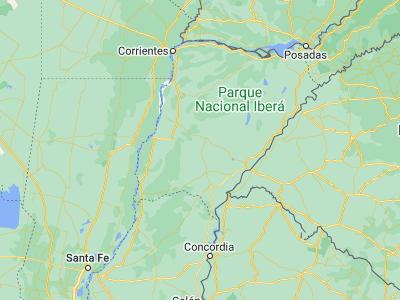 Map showing location of Mariano I. Loza (-29.37668, -58.19436)