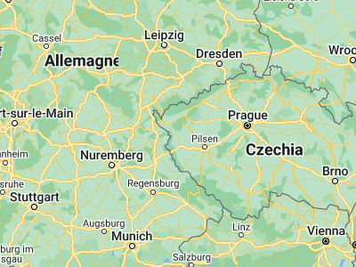 Map showing location of Mariánské Lázně (49.96459, 12.70118)