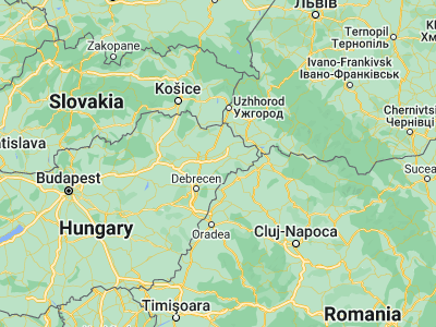 Map showing location of Máriapócs (47.88302, 22.02502)