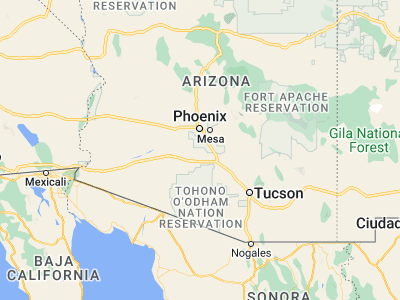 Map showing location of Maricopa (33.05811, -112.04764)