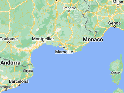 Map showing location of Marignane (43.41604, 5.21453)