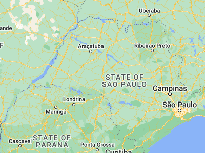 Map showing location of Marília (-22.21389, -49.94583)