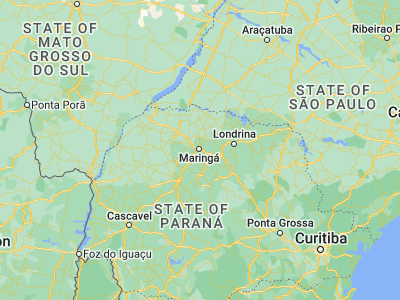 Map showing location of Maringá (-23.42528, -51.93861)