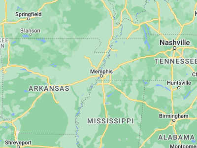 Map showing location of Marion (35.21453, -90.19648)