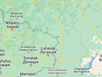 Map showing location of Markivka (49.5229, 39.57055)