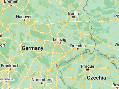 Map showing location of Markkleeberg West (51.28333, 12.36667)