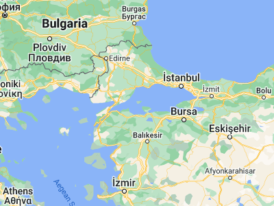 Map showing location of Marmara (40.58633, 27.55541)